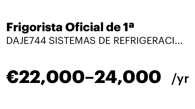 Frigorista Oficial de 1ª