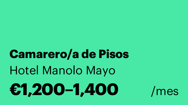 Camarero/a de Pisos