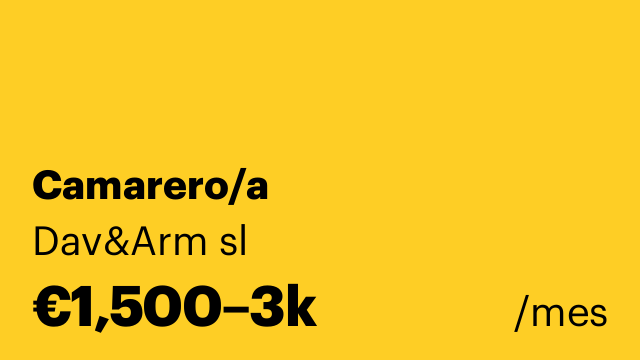 Camarero/a