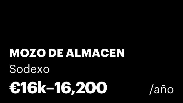 MOZO DE ALMACEN