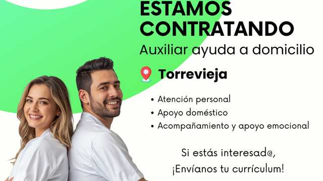 Auxiliar ayuda a domicilio - Torrevieja