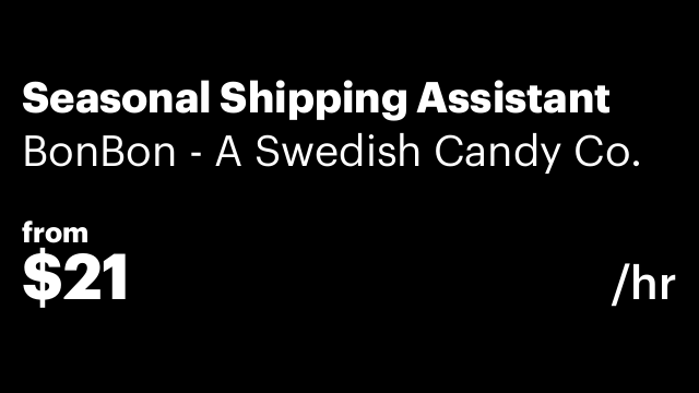 Seasonal Shipping Assistant