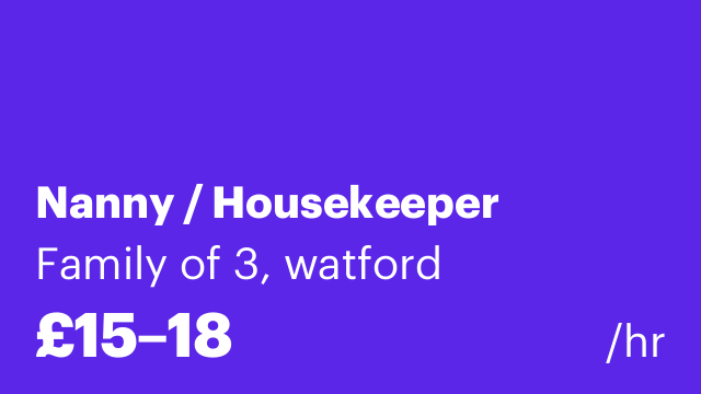 Nanny / Housekeeper
