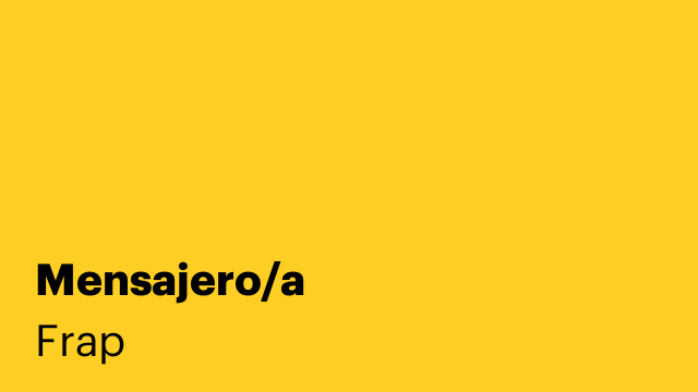 Mensajero/a