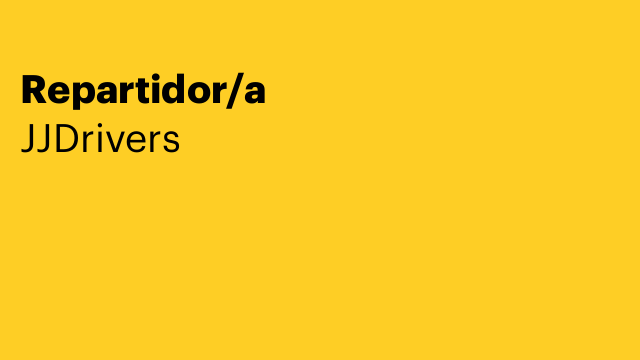 Repartidor/a