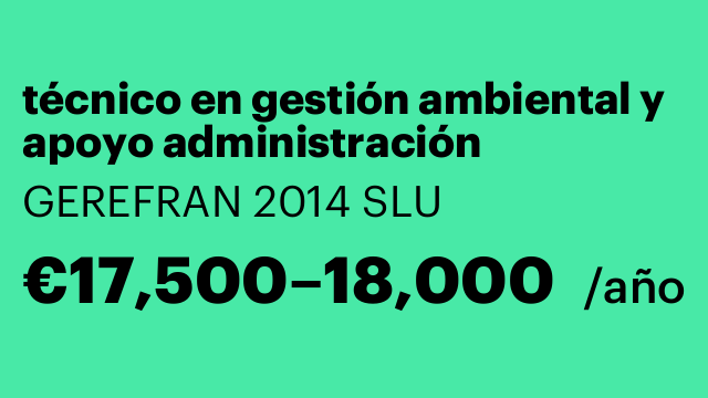 técnico en gestión ambiental y apoyo administración