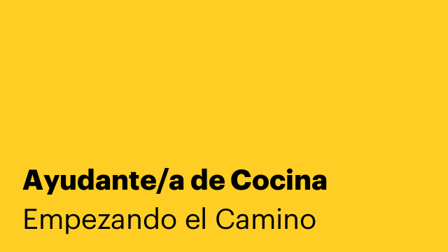 Ayudante/a de Cocina