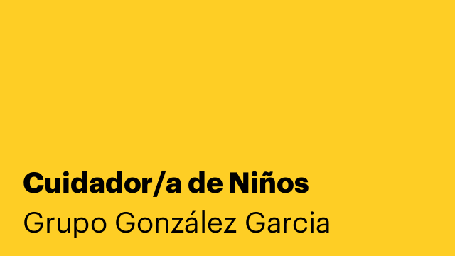Cuidador/a de Niños
