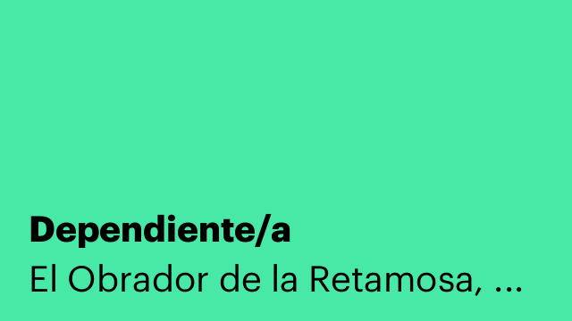 Dependiente/a