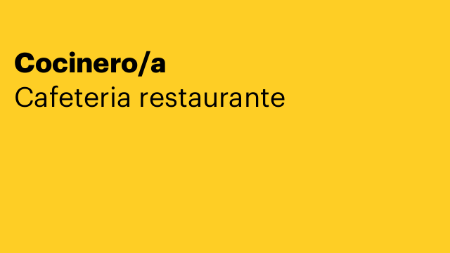 Cocinero/a
