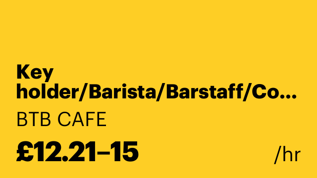 Key holder/Barista/Barstaff/Cook