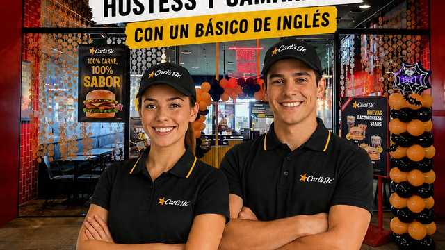 CAMAREROS Y COCINA, HOSTESS CARL'S JR CC. LA ZENIA BOULEVARD