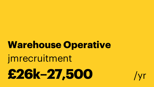 Warehouse Operative