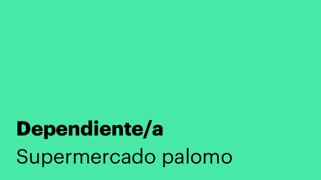 Dependiente/a