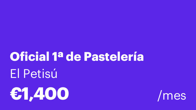 Oficial 1ª de Pastelería