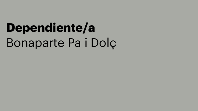 Dependiente/a