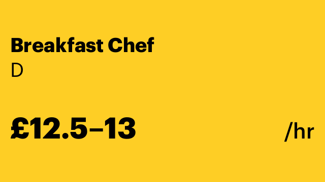 Breakfast Chef