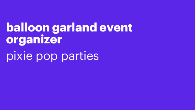 balloon garland event organizer