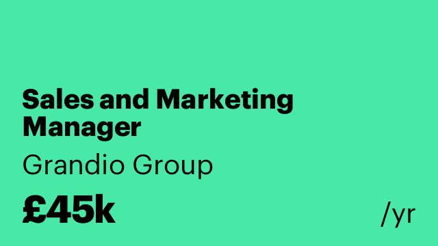 Sales and Marketing Manager