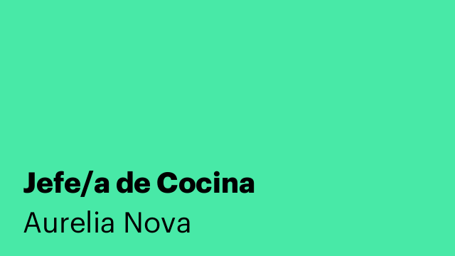 Jefe/a de Cocina