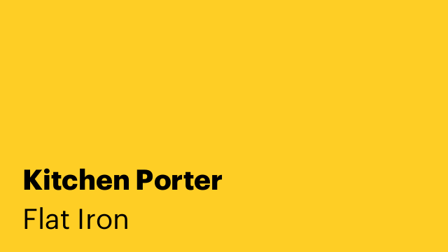 Kitchen Porter