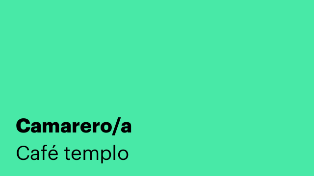 Camarero/a