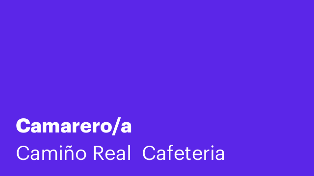 Camarero/a