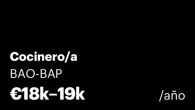 Cocinero/a