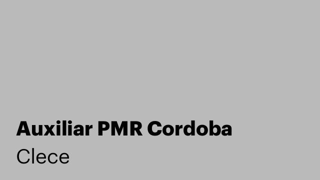 Auxiliar PMR Cordoba