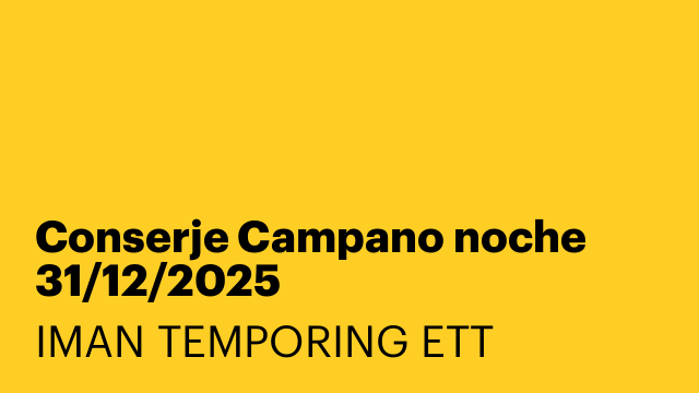 Conserje Campano noche 31/12/2025