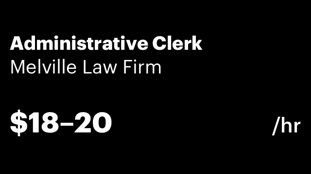 Administrative Clerk