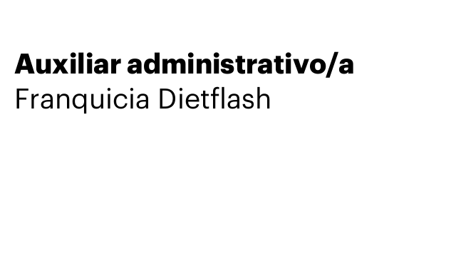 Auxiliar administrativo/a