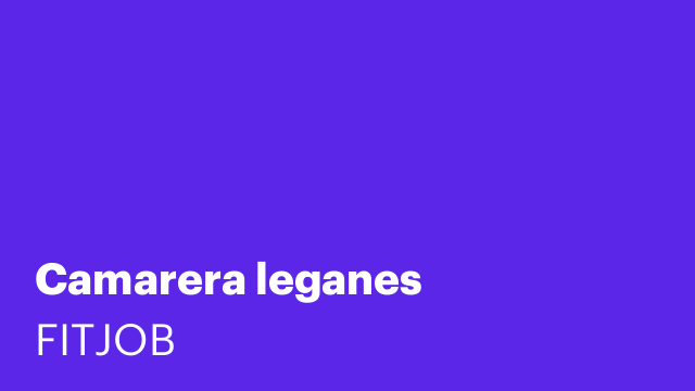 Camarera leganes
