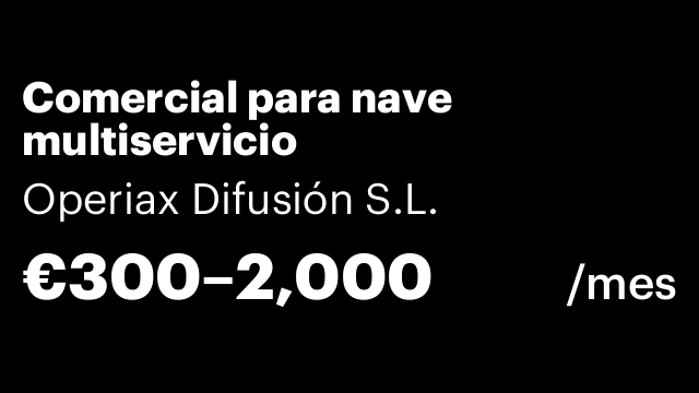 Comercial para nave multiservicio