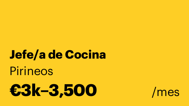 Jefe/a de Cocina