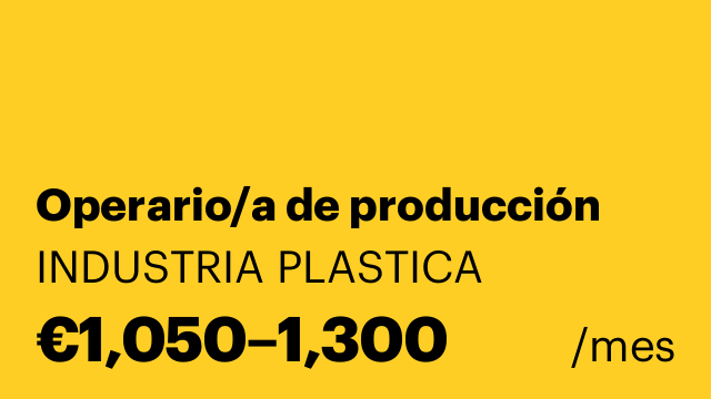 Operario/a de producción
