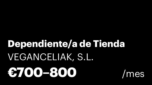 Dependiente/a de Tienda