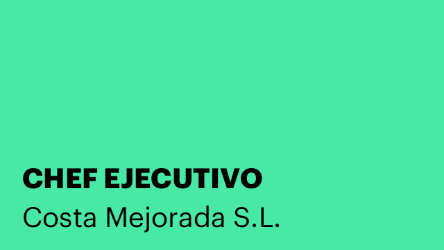 CHEF EJECUTIVO