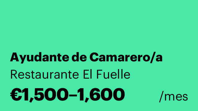 Ayudante de Camarero/a