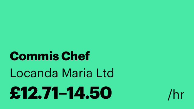 Commis Chef