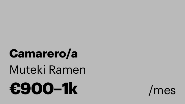 Camarero/a