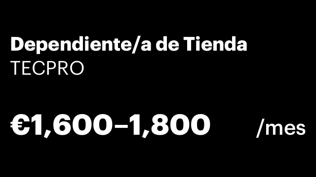 Dependiente/a de Tienda
