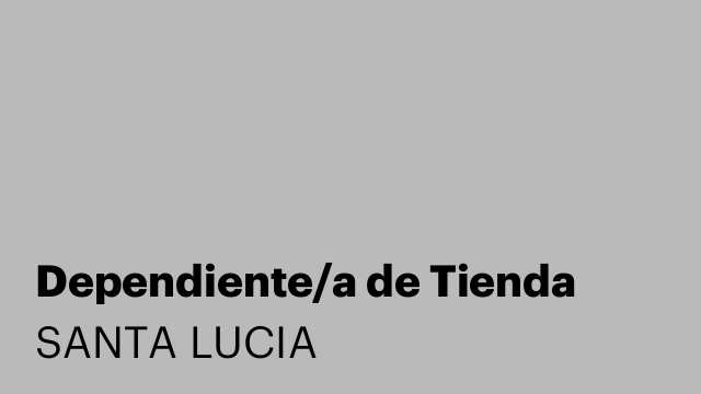 Dependiente/a de Tienda
