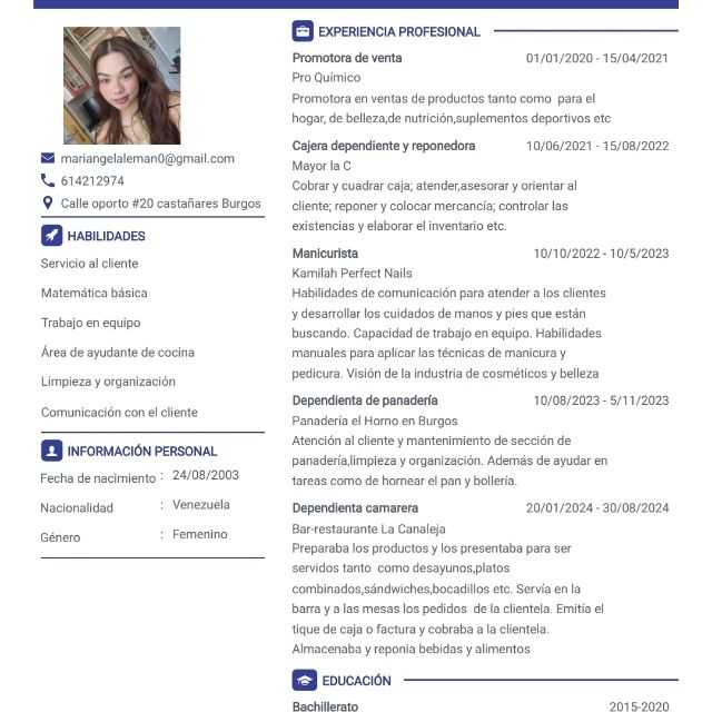 Candidate avatar