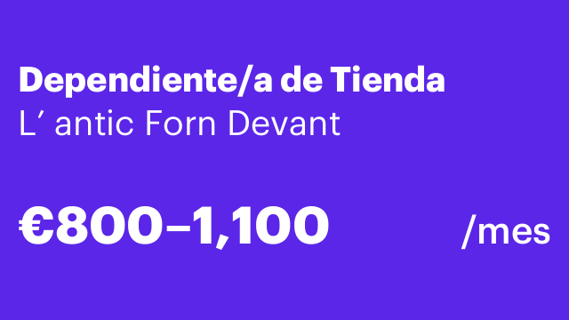 Dependiente/a de Tienda