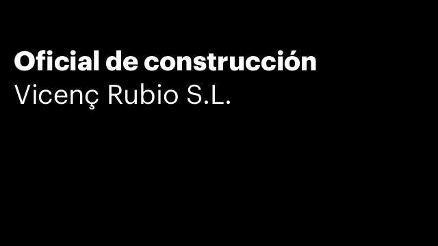 Oficial de construcción
