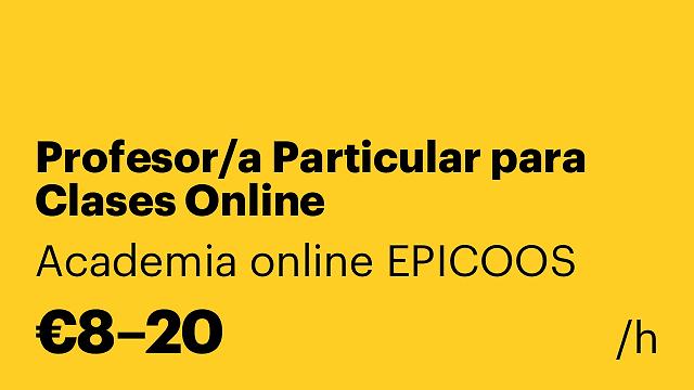 Profesor/a Particular para Clases Online