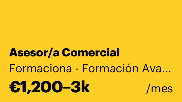 Asesor/a Comercial