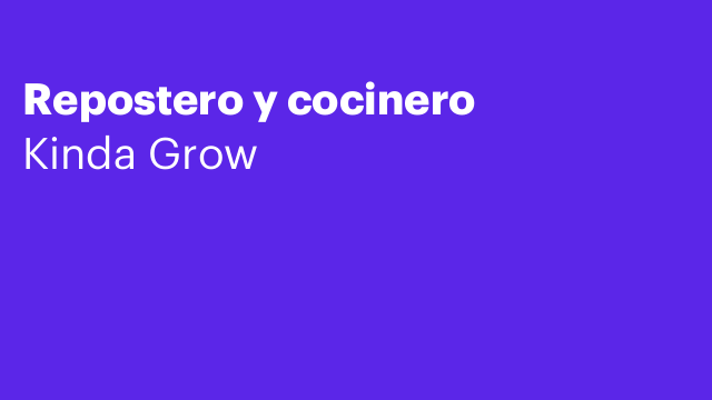 Repostero y cocinero