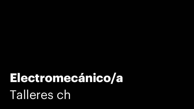 Electromecánico/a